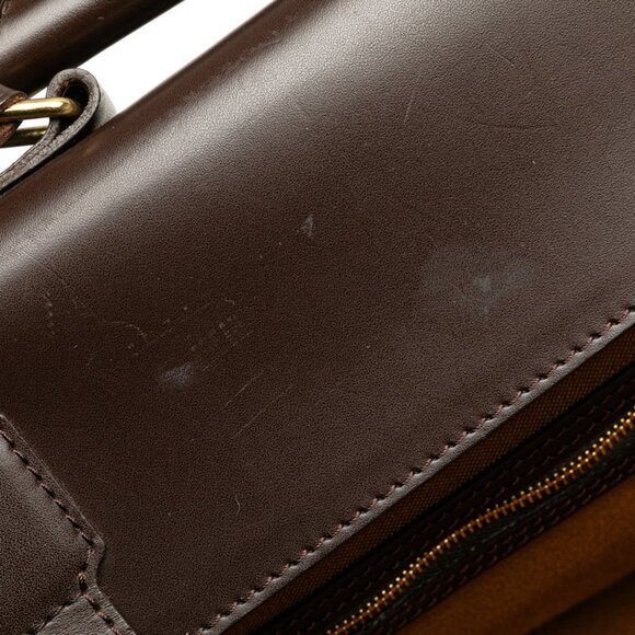 LOUIS VUITTON Brown Damier Leather Shoulder Bag - Picture 4 of 9